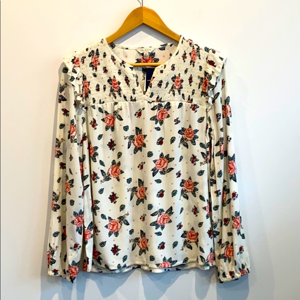 NEW Lucky Brand Country Floral Top